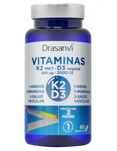 Drasanvi Vitamina K2 + D3 60 Comprimidos