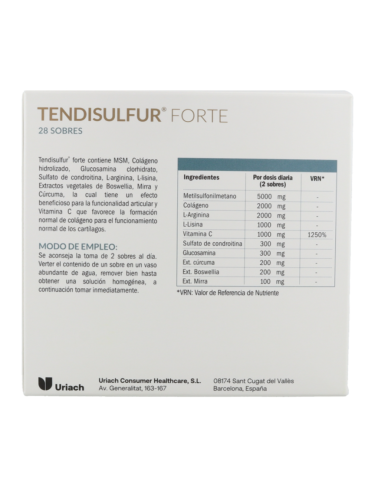 Tendisulfur Forte 28 Sobres