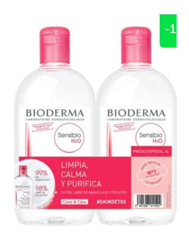 Bioderma Sensibio H2O 500+500 ml