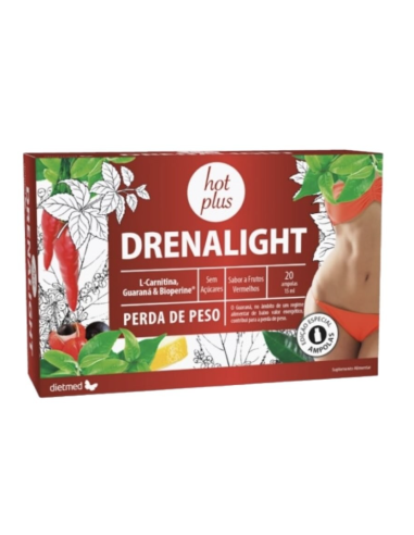 Dietmed Drenalight Hot Plus 20 Ampollas