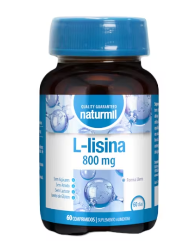 Naturmil L-Lisina 800mg 60 Comprimidos