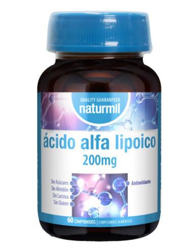 Naturmil Ácido Alfa Lipoico 200mg 60...