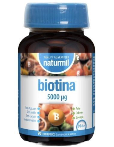 Naturmil Biotina 5000Ug 90 Comprimidos
