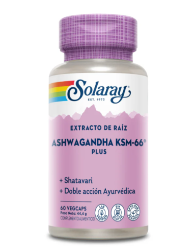 Solaray Ashwagandha KSM66 60 Cápsulas
