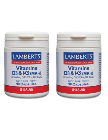 Lamberts Vitamina D3+K2 90 Cápsulas...