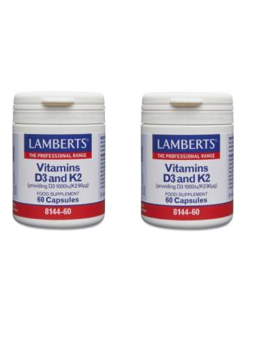 Lamberts Vitamina D3(1000UI)+K2 60...