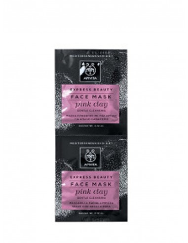 Apivita Express Mascarilla Arcilla Rosa 2x8ml