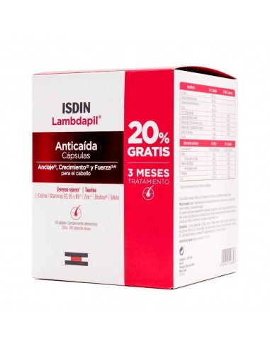 Isdin Lambdapil Anticaída 180 cápsulas
