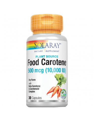 Solaray Food Carotene 30 Cápsulas