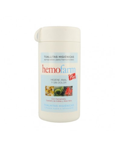 Hemofarm Plus Bote 60 Toallitas