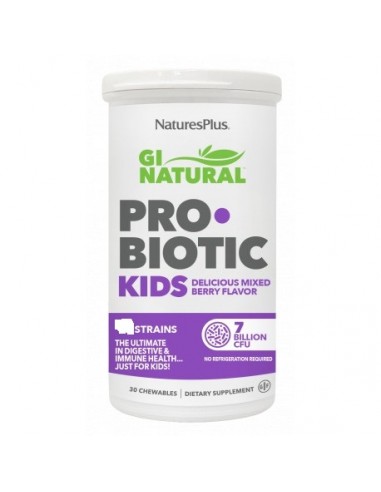 Natures Plus Gi Natural Probiotic Kids 30 Masticables