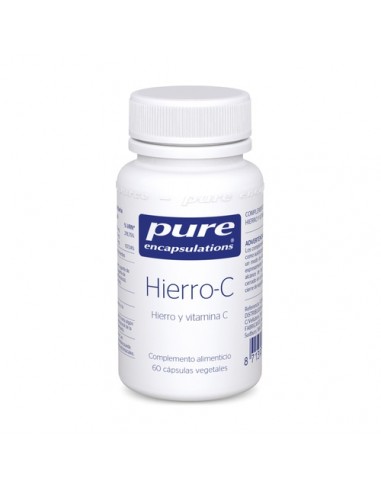 Pure Encapsulation Hierro C 60 Cápsulas