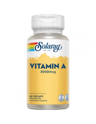 Solaray Vitamina A 10000 UI  60 Vegicaps