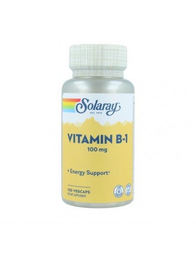 Solaray Vitamina B1 100mg 100 Vegicaps