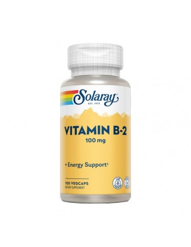Solaray Vitamina B2 100mg 100 Vegicaps