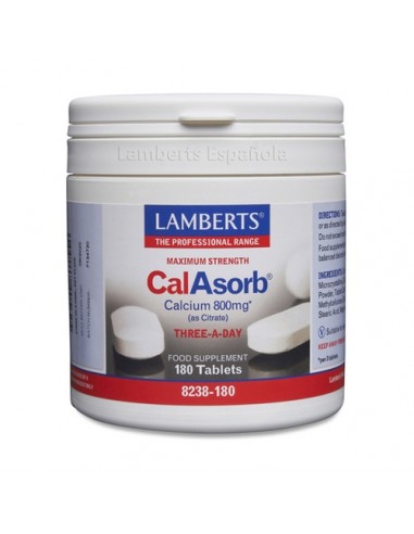Lamberts Calabsorb® (calcio 800 Mg Como Citrato) 180 Tabletas