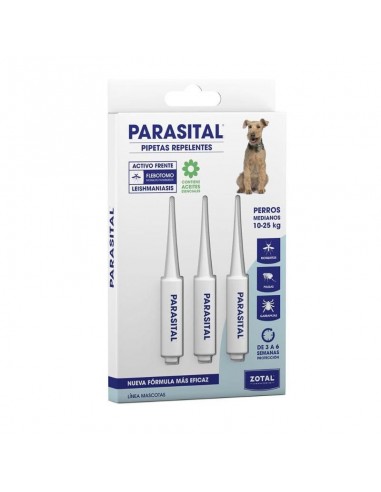 Parasital Pipeta Perros Medianos 3x3ml