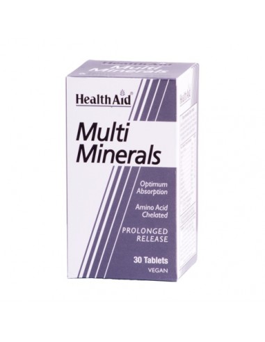 Health Aid Multiminerales 30 Comprimidos