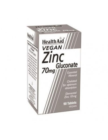 Health Aid Gluconato de zinc 70 mg 90...