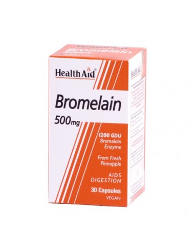 Health Aid Bromelina 500 mg 30 Vegicaps