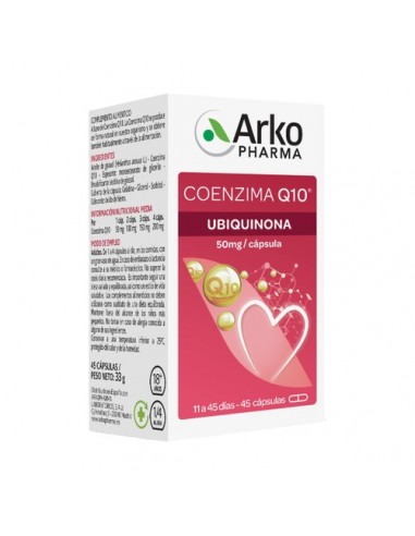 Arkopharma Arkosterol Coenzima Q10 45 Cápsulas