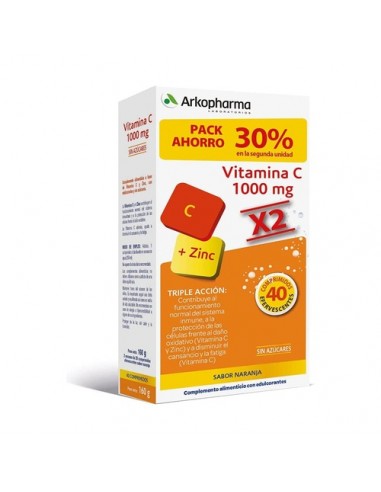 ArkoVital Vitamina C+Zinc 20+20 Comprimidos Duplo
