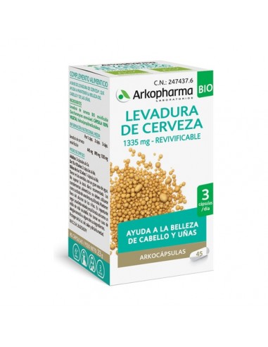 Arkopharma Arkocápsulas Levadura De Cerveza Bio 45 Cápsulas